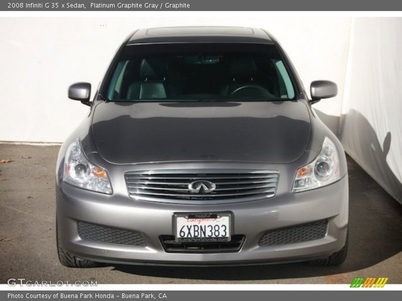 Platinum Graphite Gray / Graphite 2008 Infiniti G 35 x Sedan