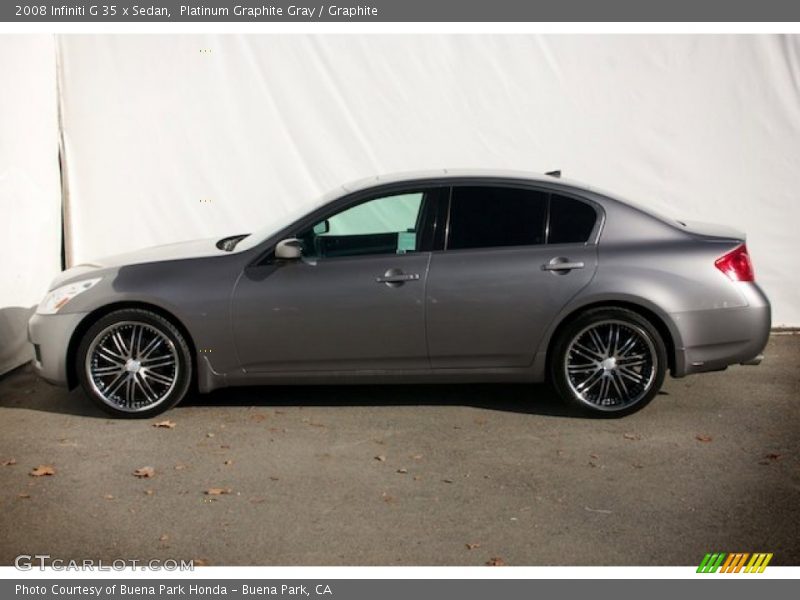 Platinum Graphite Gray / Graphite 2008 Infiniti G 35 x Sedan