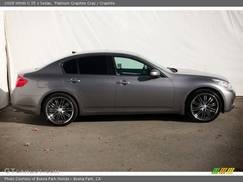 Platinum Graphite Gray / Graphite 2008 Infiniti G 35 x Sedan