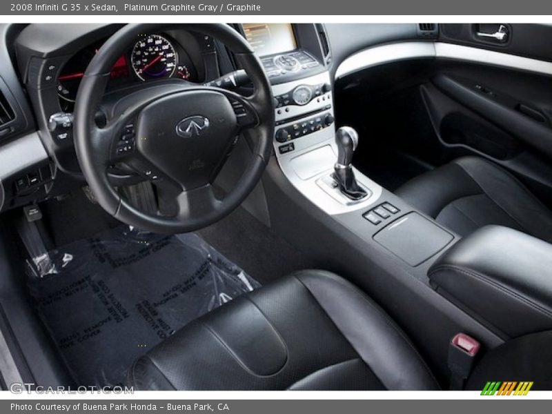 Platinum Graphite Gray / Graphite 2008 Infiniti G 35 x Sedan