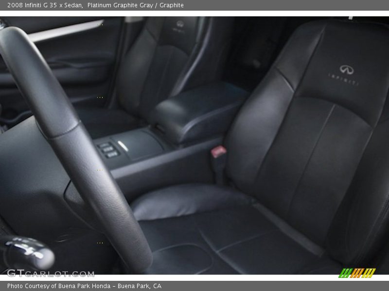 Platinum Graphite Gray / Graphite 2008 Infiniti G 35 x Sedan