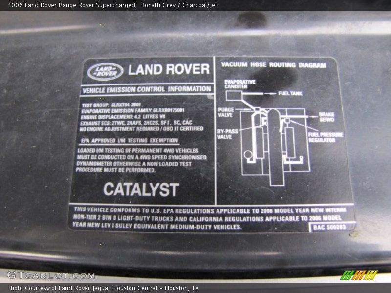 Bonatti Grey / Charcoal/Jet 2006 Land Rover Range Rover Supercharged