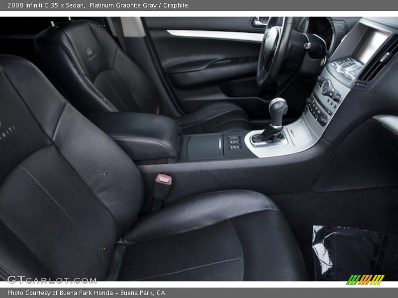 Platinum Graphite Gray / Graphite 2008 Infiniti G 35 x Sedan