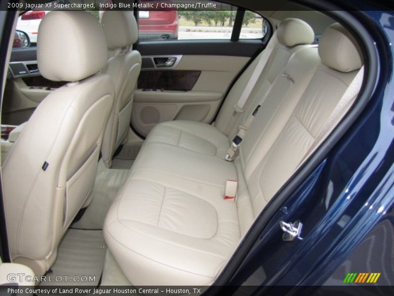 Indigo Blue Metallic / Champagne/Truffle 2009 Jaguar XF Supercharged