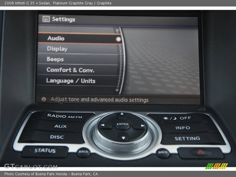 Platinum Graphite Gray / Graphite 2008 Infiniti G 35 x Sedan