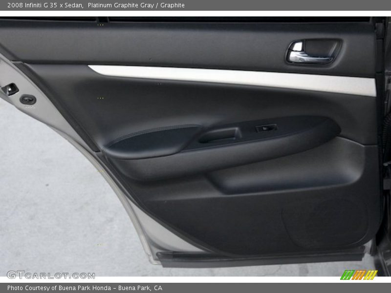 Platinum Graphite Gray / Graphite 2008 Infiniti G 35 x Sedan