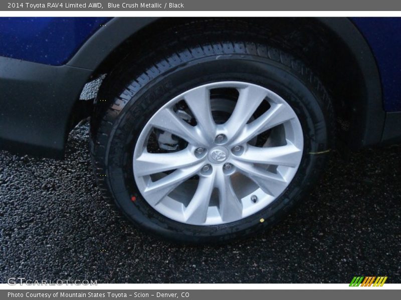 Blue Crush Metallic / Black 2014 Toyota RAV4 Limited AWD