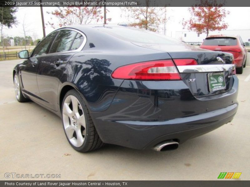 Indigo Blue Metallic / Champagne/Truffle 2009 Jaguar XF Supercharged