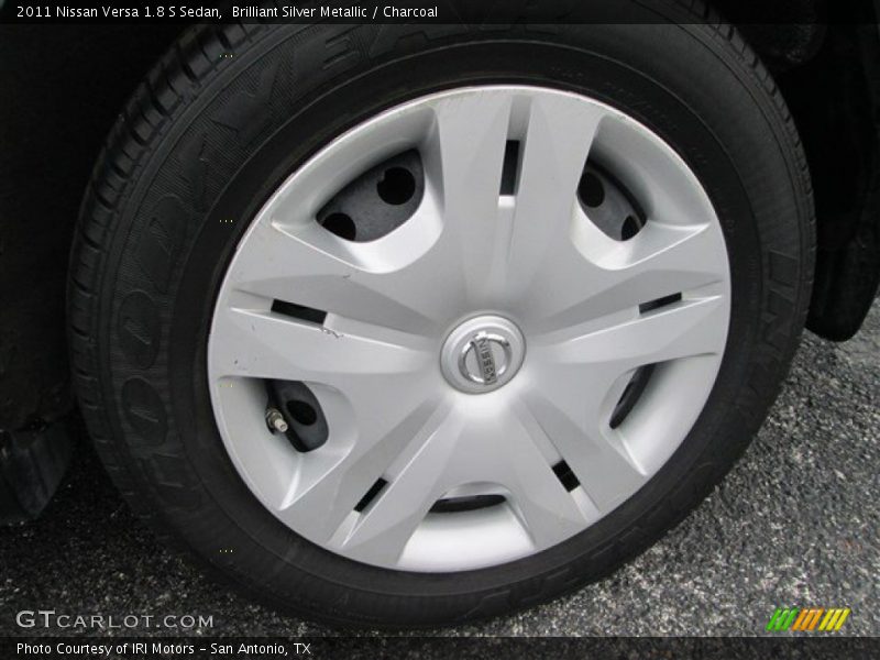 Brilliant Silver Metallic / Charcoal 2011 Nissan Versa 1.8 S Sedan