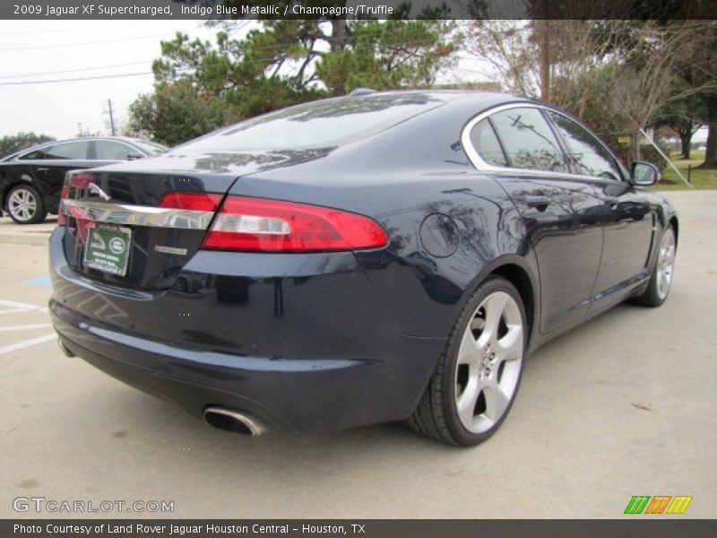 Indigo Blue Metallic / Champagne/Truffle 2009 Jaguar XF Supercharged