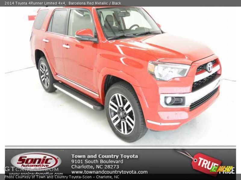Barcelona Red Metallic / Black 2014 Toyota 4Runner Limited 4x4