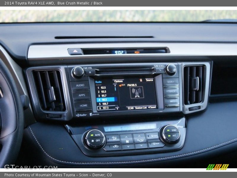 Blue Crush Metallic / Black 2014 Toyota RAV4 XLE AWD