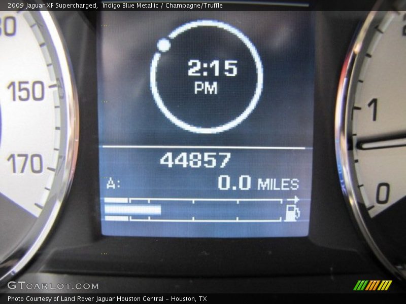 Indigo Blue Metallic / Champagne/Truffle 2009 Jaguar XF Supercharged
