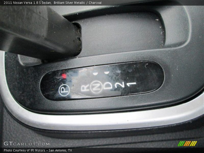Brilliant Silver Metallic / Charcoal 2011 Nissan Versa 1.8 S Sedan