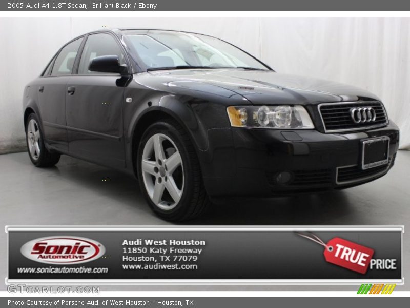 Brilliant Black / Ebony 2005 Audi A4 1.8T Sedan