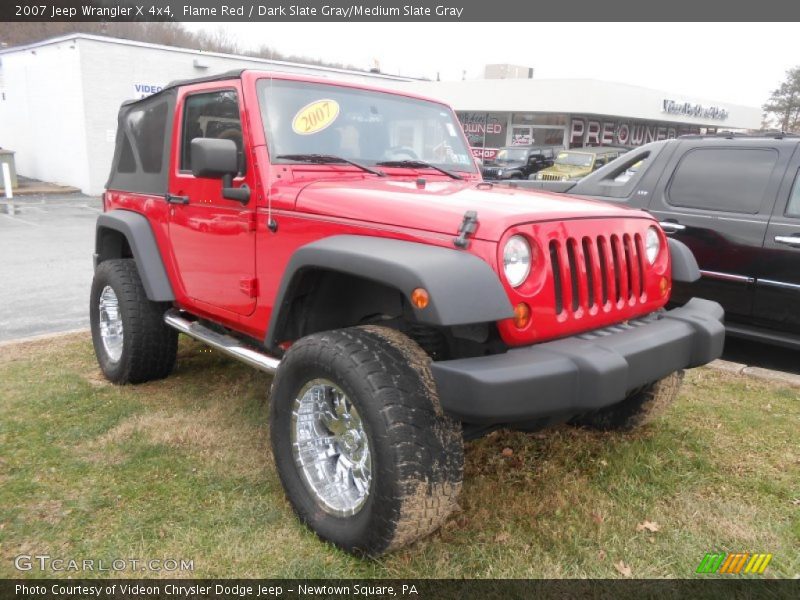 Flame Red / Dark Slate Gray/Medium Slate Gray 2007 Jeep Wrangler X 4x4