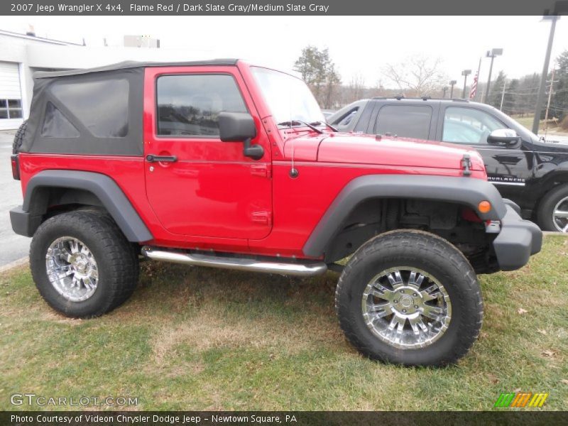 Flame Red / Dark Slate Gray/Medium Slate Gray 2007 Jeep Wrangler X 4x4