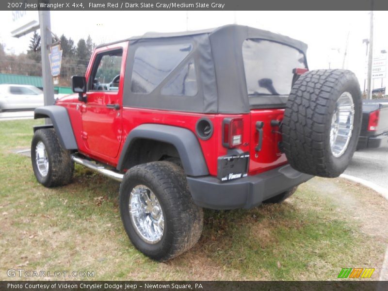 Flame Red / Dark Slate Gray/Medium Slate Gray 2007 Jeep Wrangler X 4x4