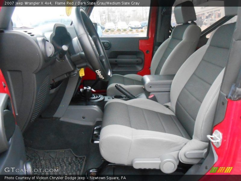 Flame Red / Dark Slate Gray/Medium Slate Gray 2007 Jeep Wrangler X 4x4