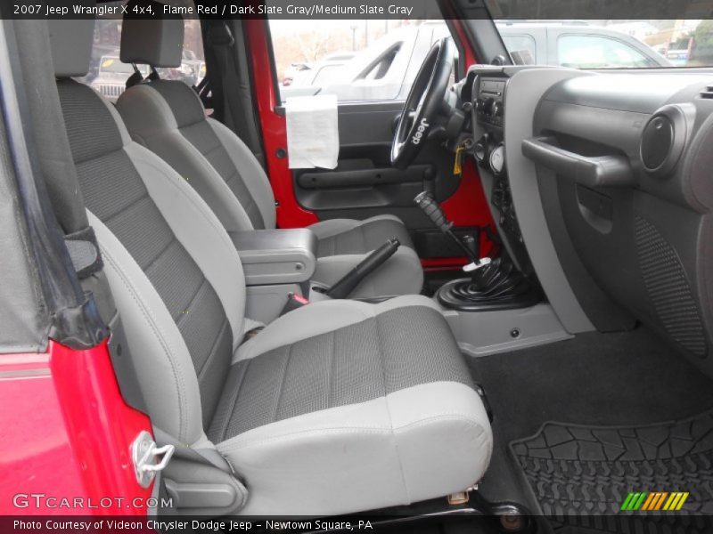 Flame Red / Dark Slate Gray/Medium Slate Gray 2007 Jeep Wrangler X 4x4