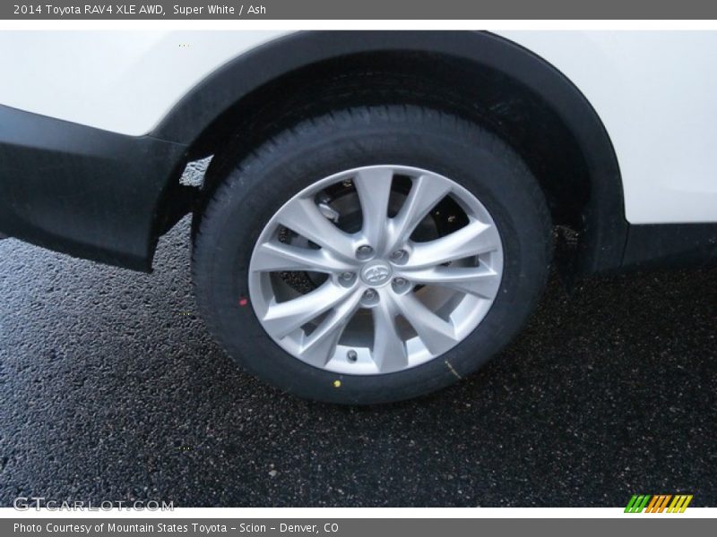Super White / Ash 2014 Toyota RAV4 XLE AWD