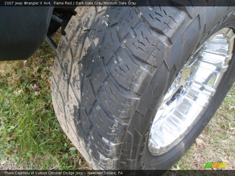 Flame Red / Dark Slate Gray/Medium Slate Gray 2007 Jeep Wrangler X 4x4