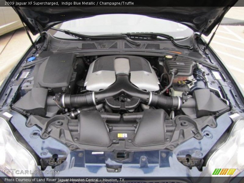 Indigo Blue Metallic / Champagne/Truffle 2009 Jaguar XF Supercharged