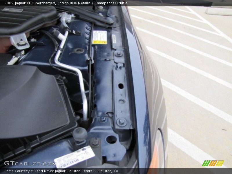 Indigo Blue Metallic / Champagne/Truffle 2009 Jaguar XF Supercharged