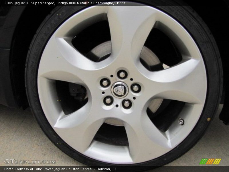 Indigo Blue Metallic / Champagne/Truffle 2009 Jaguar XF Supercharged