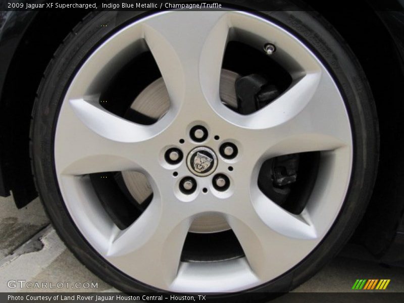 Indigo Blue Metallic / Champagne/Truffle 2009 Jaguar XF Supercharged