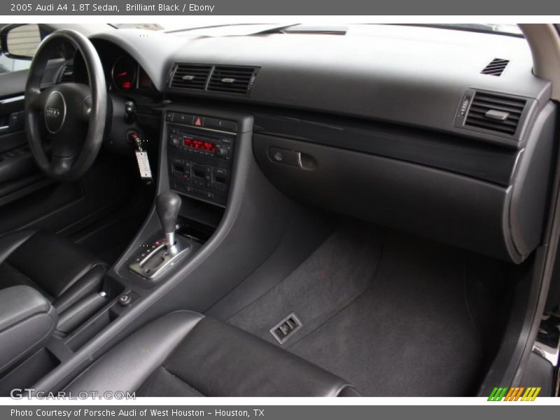 Brilliant Black / Ebony 2005 Audi A4 1.8T Sedan