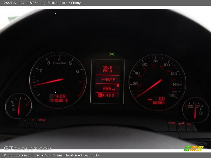 Brilliant Black / Ebony 2005 Audi A4 1.8T Sedan