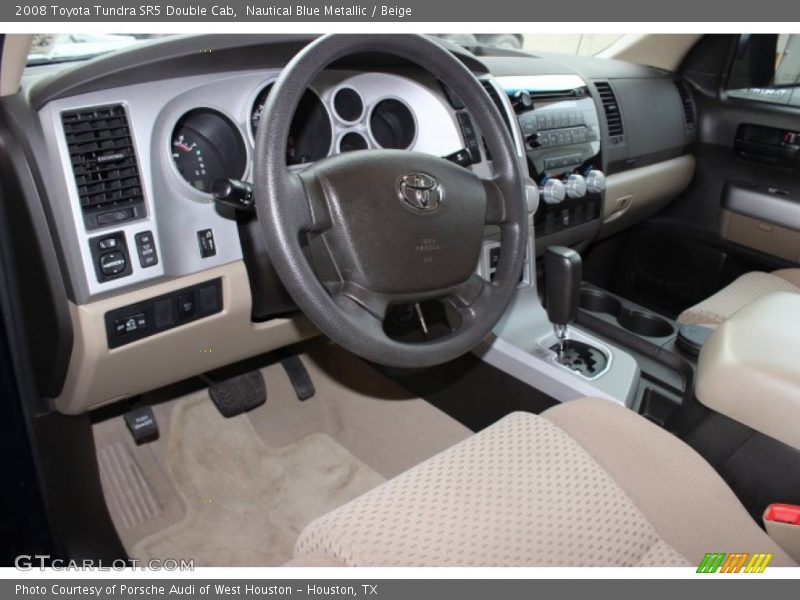 Nautical Blue Metallic / Beige 2008 Toyota Tundra SR5 Double Cab