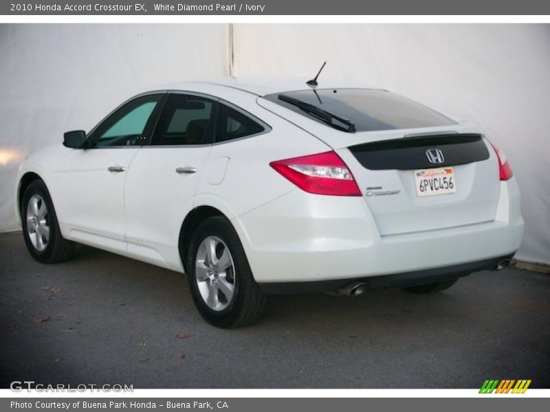 White Diamond Pearl / Ivory 2010 Honda Accord Crosstour EX