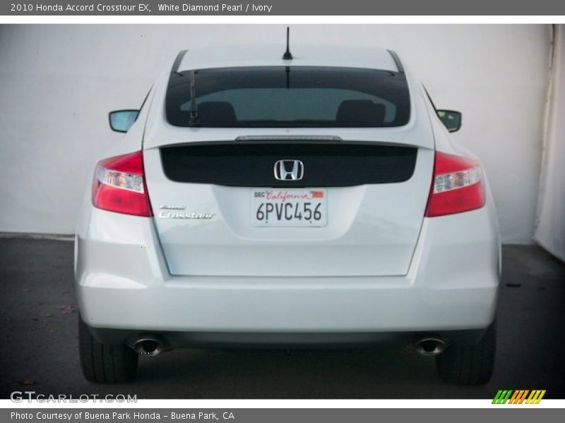 White Diamond Pearl / Ivory 2010 Honda Accord Crosstour EX