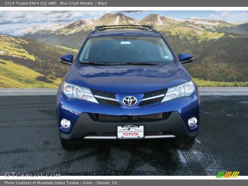 Blue Crush Metallic / Black 2014 Toyota RAV4 XLE AWD
