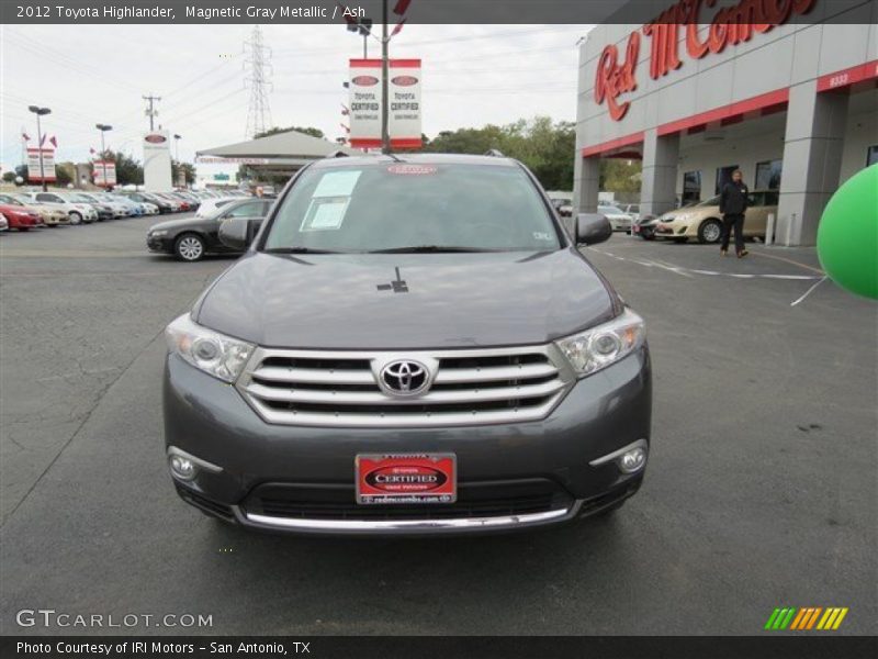Magnetic Gray Metallic / Ash 2012 Toyota Highlander