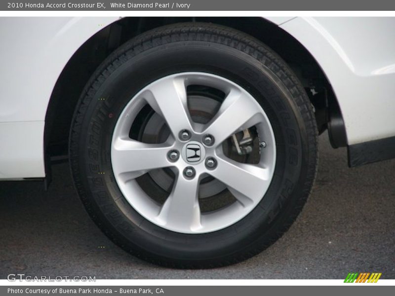 White Diamond Pearl / Ivory 2010 Honda Accord Crosstour EX