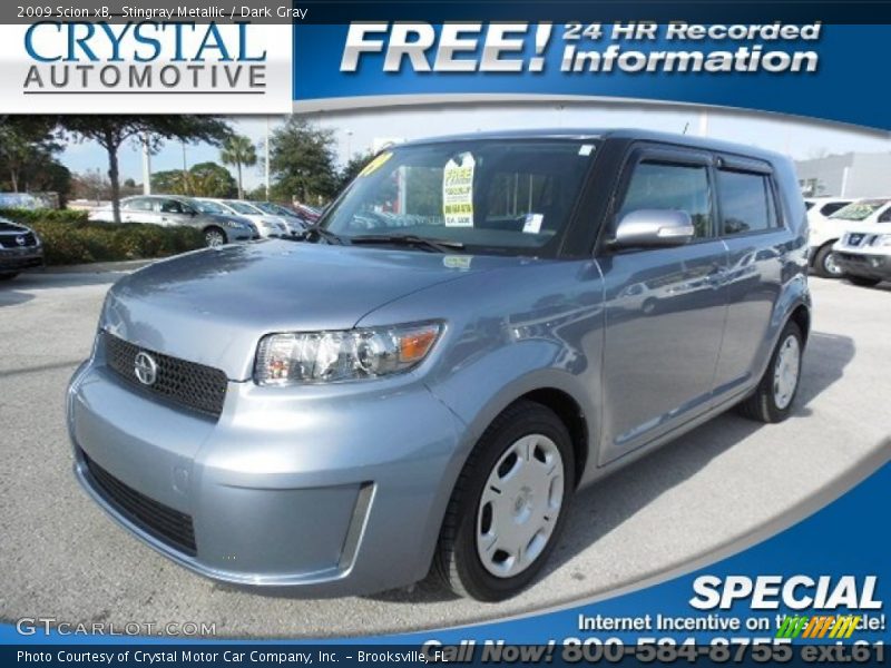 Stingray Metallic / Dark Gray 2009 Scion xB