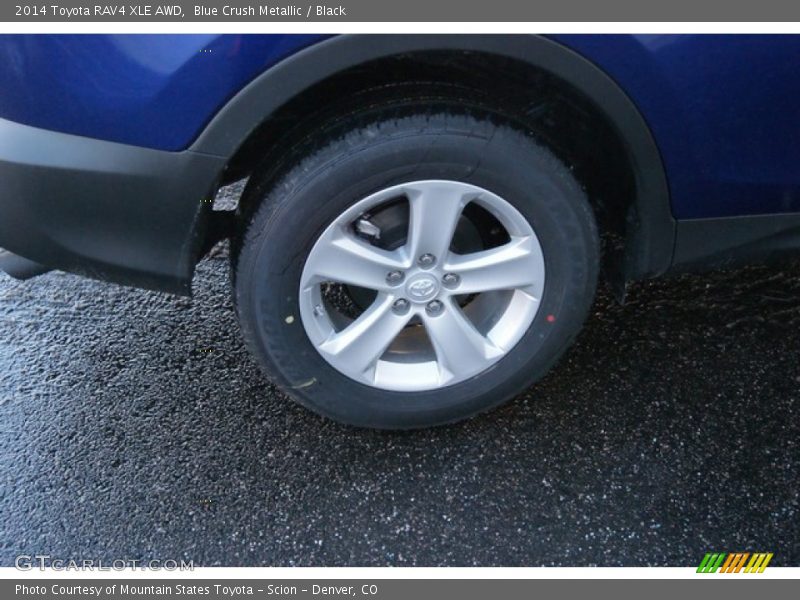 Blue Crush Metallic / Black 2014 Toyota RAV4 XLE AWD