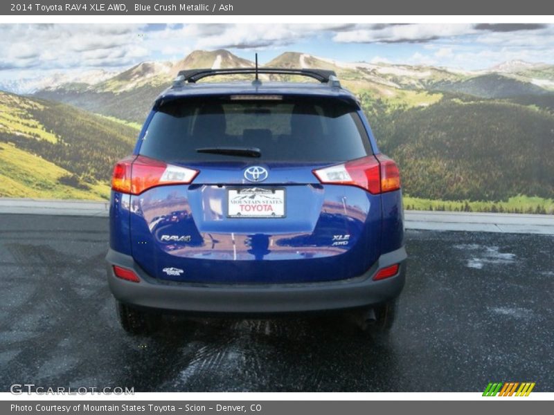 Blue Crush Metallic / Ash 2014 Toyota RAV4 XLE AWD