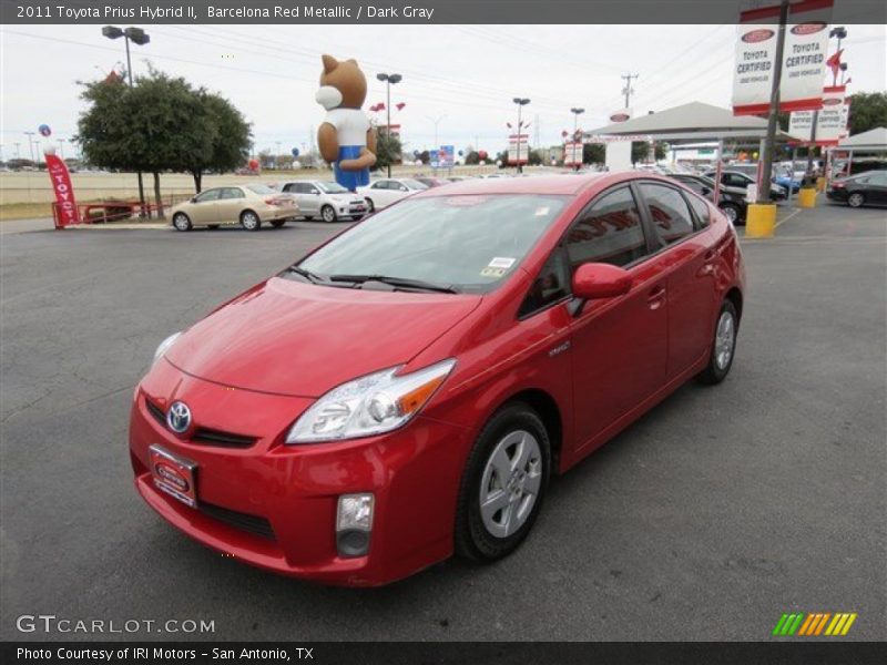 Barcelona Red Metallic / Dark Gray 2011 Toyota Prius Hybrid II