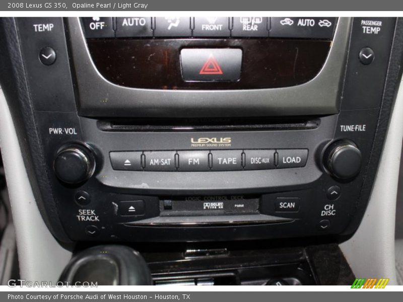 Opaline Pearl / Light Gray 2008 Lexus GS 350