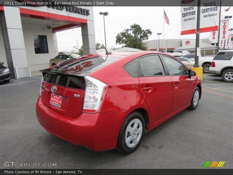 Barcelona Red Metallic / Dark Gray 2011 Toyota Prius Hybrid II