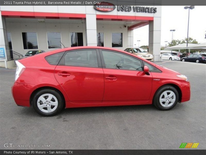 Barcelona Red Metallic / Dark Gray 2011 Toyota Prius Hybrid II