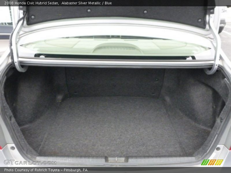 Alabaster Silver Metallic / Blue 2008 Honda Civic Hybrid Sedan