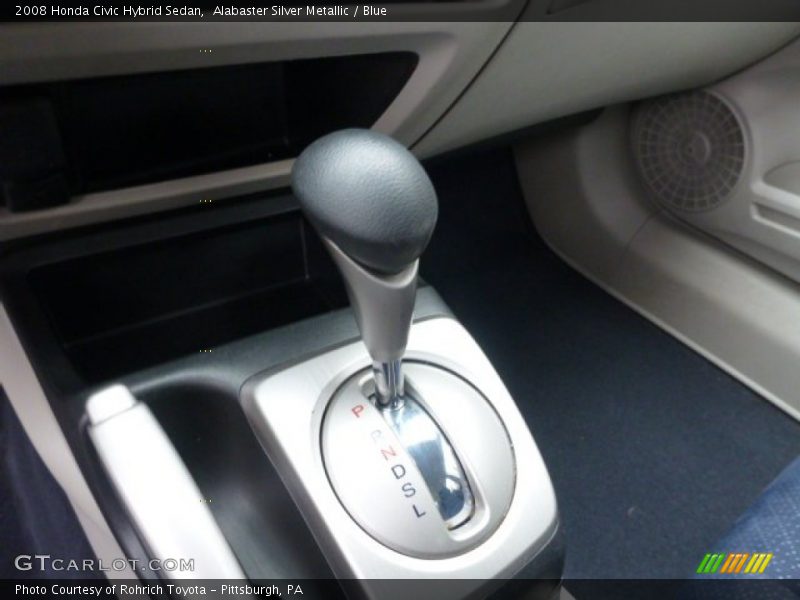Alabaster Silver Metallic / Blue 2008 Honda Civic Hybrid Sedan