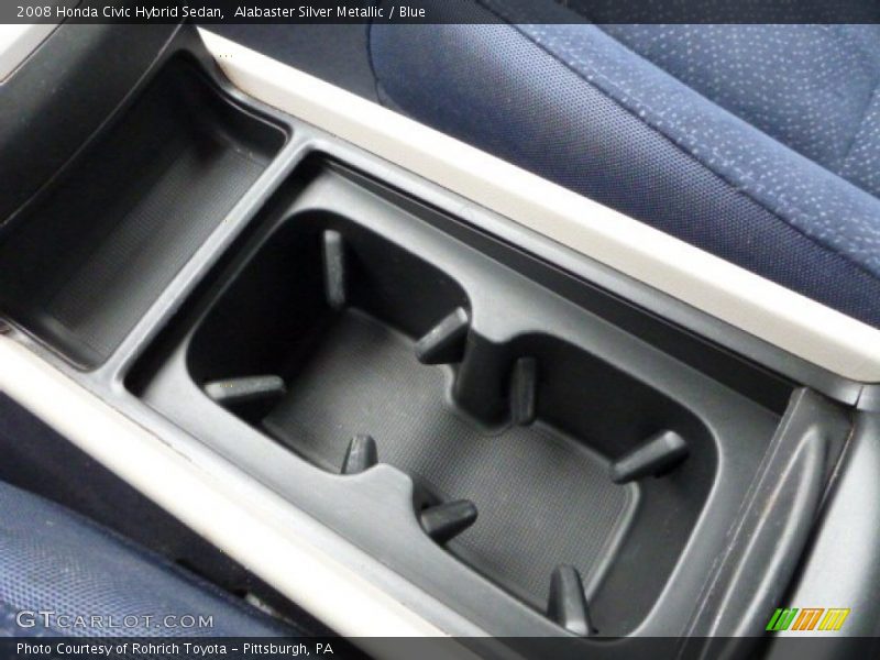 Alabaster Silver Metallic / Blue 2008 Honda Civic Hybrid Sedan