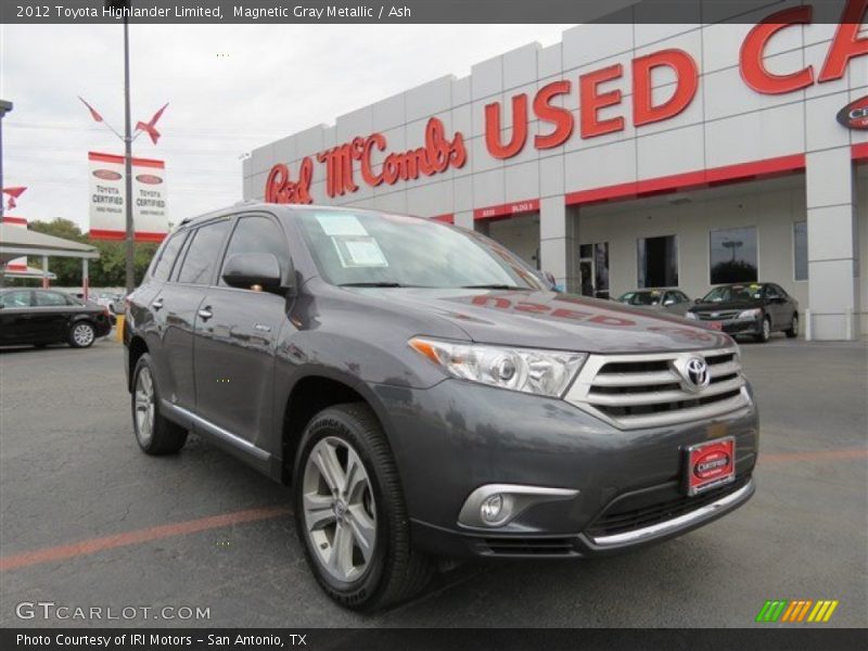 Magnetic Gray Metallic / Ash 2012 Toyota Highlander Limited