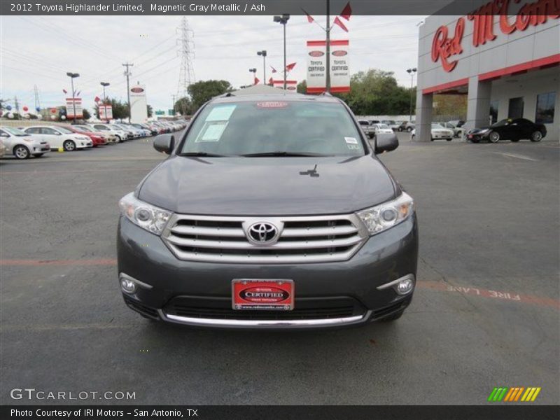 Magnetic Gray Metallic / Ash 2012 Toyota Highlander Limited